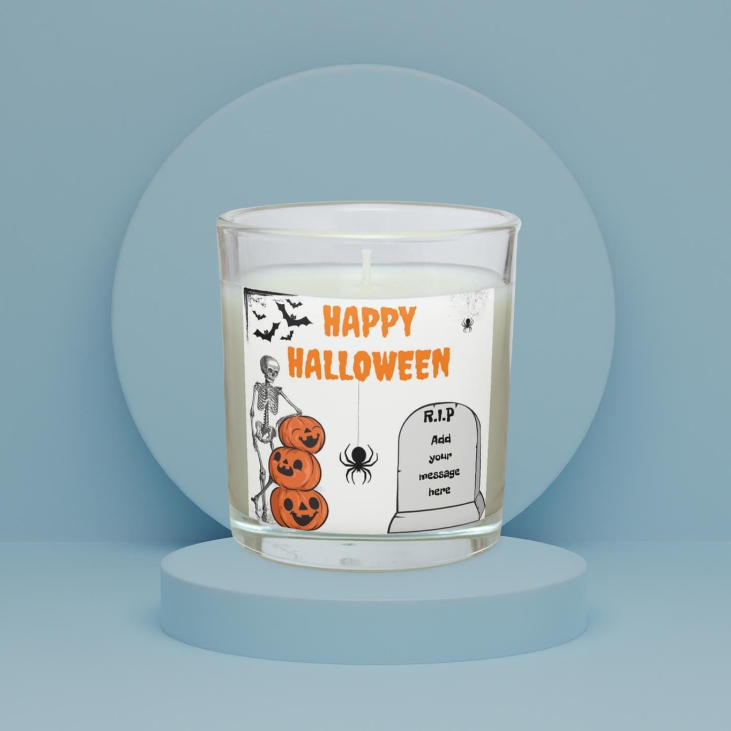 Halloween Tombstone Personalised Candle | Halloween Decoration | Trick or Treat | Personalised Halloween Gifts | Custom Halloween Message Etsy