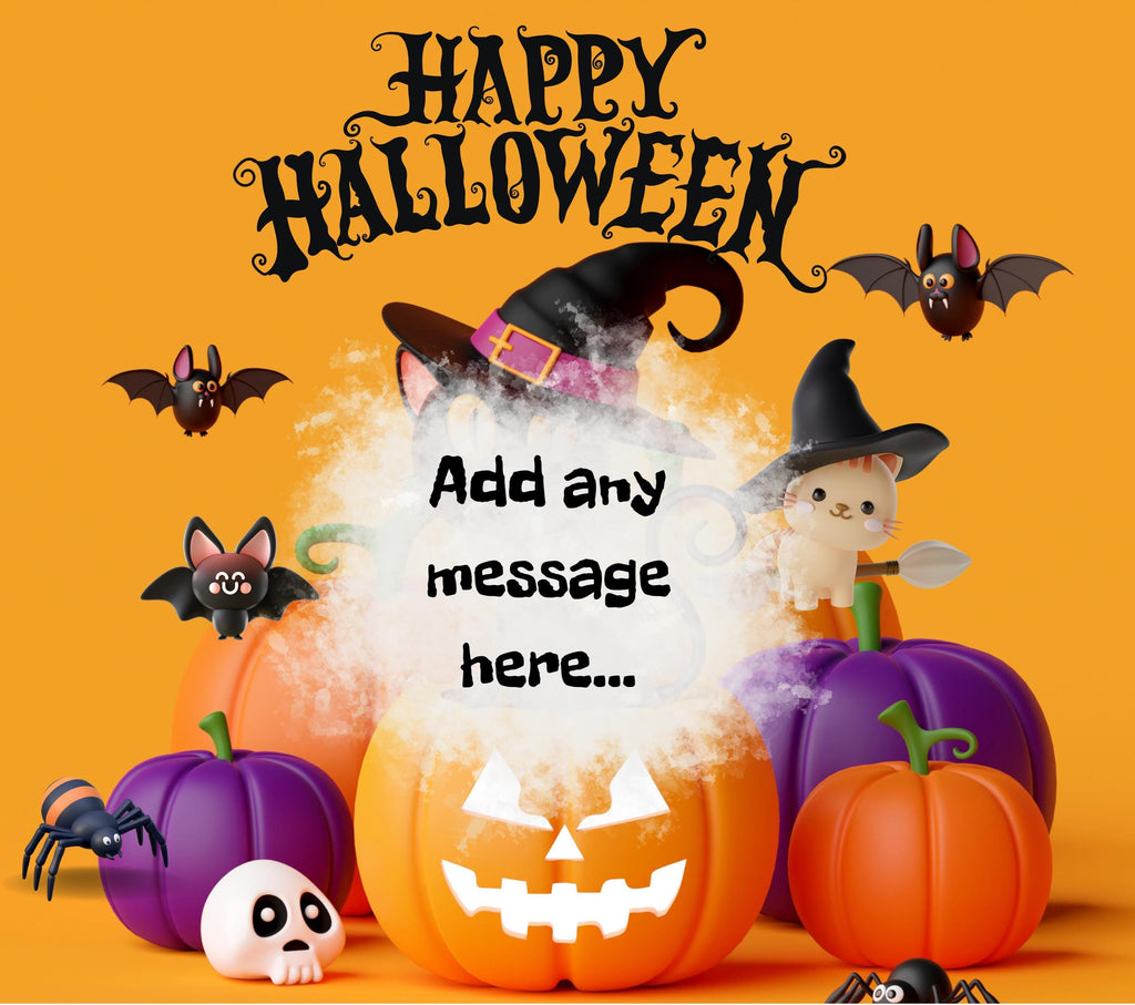 Halloween Custom Message Personalised Candle | Halloween Decoration | Trick or Treat | Halloween Party | Custom Message Halloween Candle Etsy