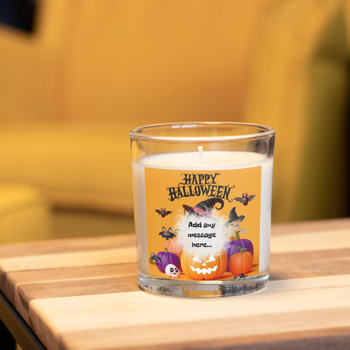 Halloween Custom Message Personalised Candle | Halloween Decoration | Trick or Treat | Halloween Party | Custom Message Halloween Candle Etsy