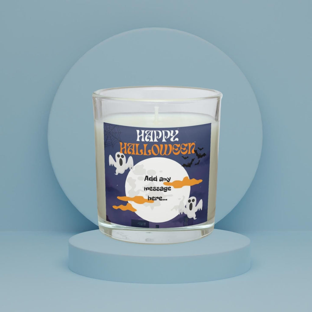 Happy Halloween Message Personalised Candle | Halloween Decorations | Halloween Custom Message | Party Décor for Halloween | Spooky Message Etsy