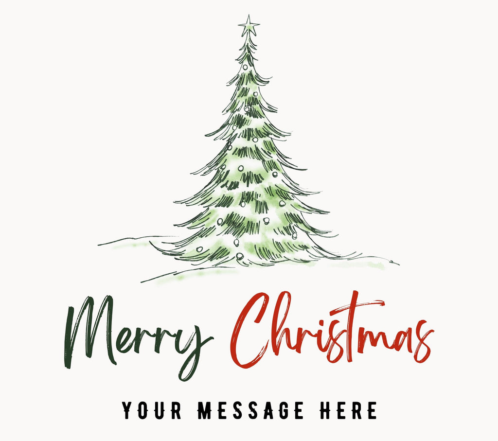 Festive Merry Christmas Tree Candle | Personalised Candle | Christmas Tree Gift | Festive Merry Christmas Candle | Custom Christmas Message Etsy