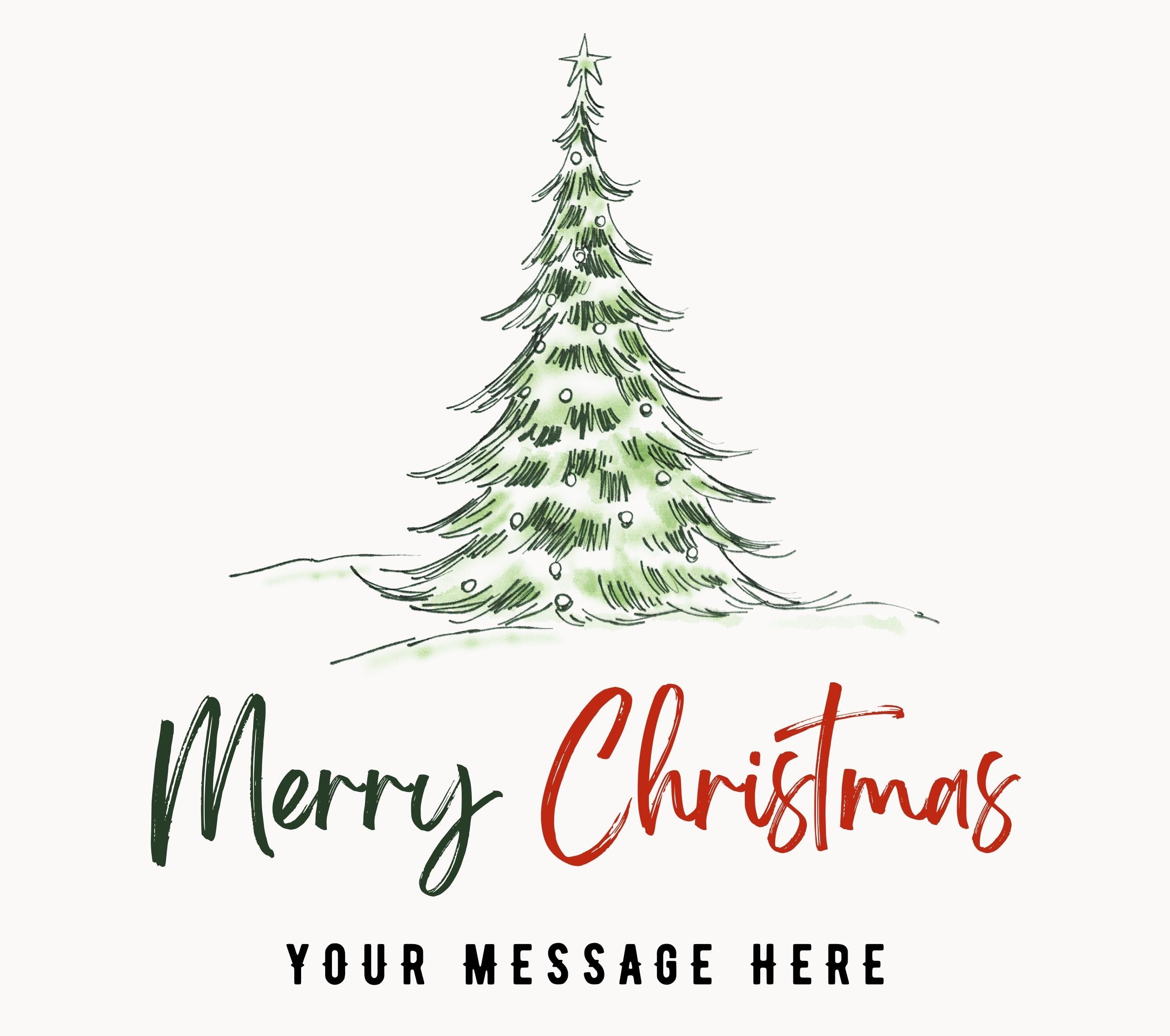 Festive Merry Christmas Tree Candle | Personalised Candle | Christmas Tree Gift | Festive Merry Christmas Candle | Custom Christmas Message Etsy