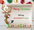 Reindeer Christmas Message Personalised Candle | Christmas Gift | Festive Reindeer Message | Personalised Message | Christmas Gift Message Etsy