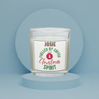Fuelled By Coffee and Christmas Spirit Personalised Candle | Funny Gift | Secret Santa Work Gift | Secret Santa | Christmas Message Gift Etsy