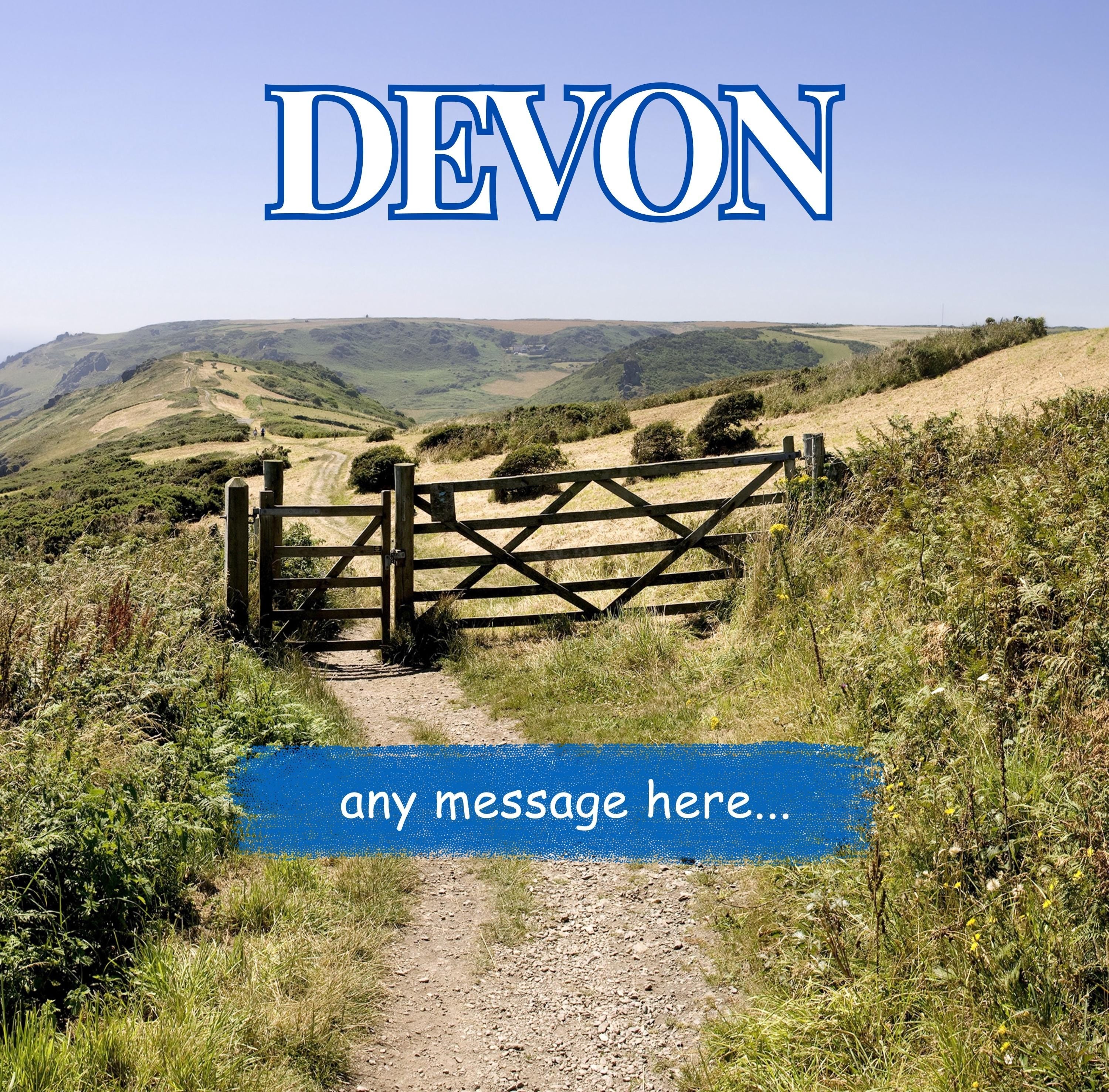 Personalised Devon Mug | Custom Scenic Coffee Cup | Devon Gift | Countryside Mug | Custom Message Mug | UK Souvenir | Gift for Him Her Etsy