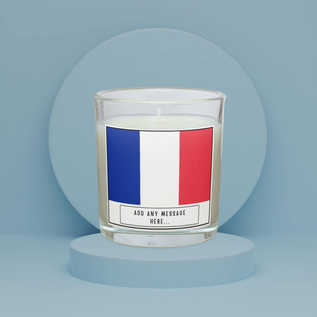 France Personalised Candle | Flag of France Gift | French Message Gift | French Friend Gift | French Flag Message Candle | Expat in France Etsy