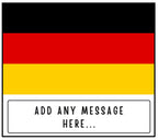 Germany Personalised Candle | German Flag Gift | German Message Gift | Germany Décor | Gift for German Friend | German Culture | German Gift Etsy