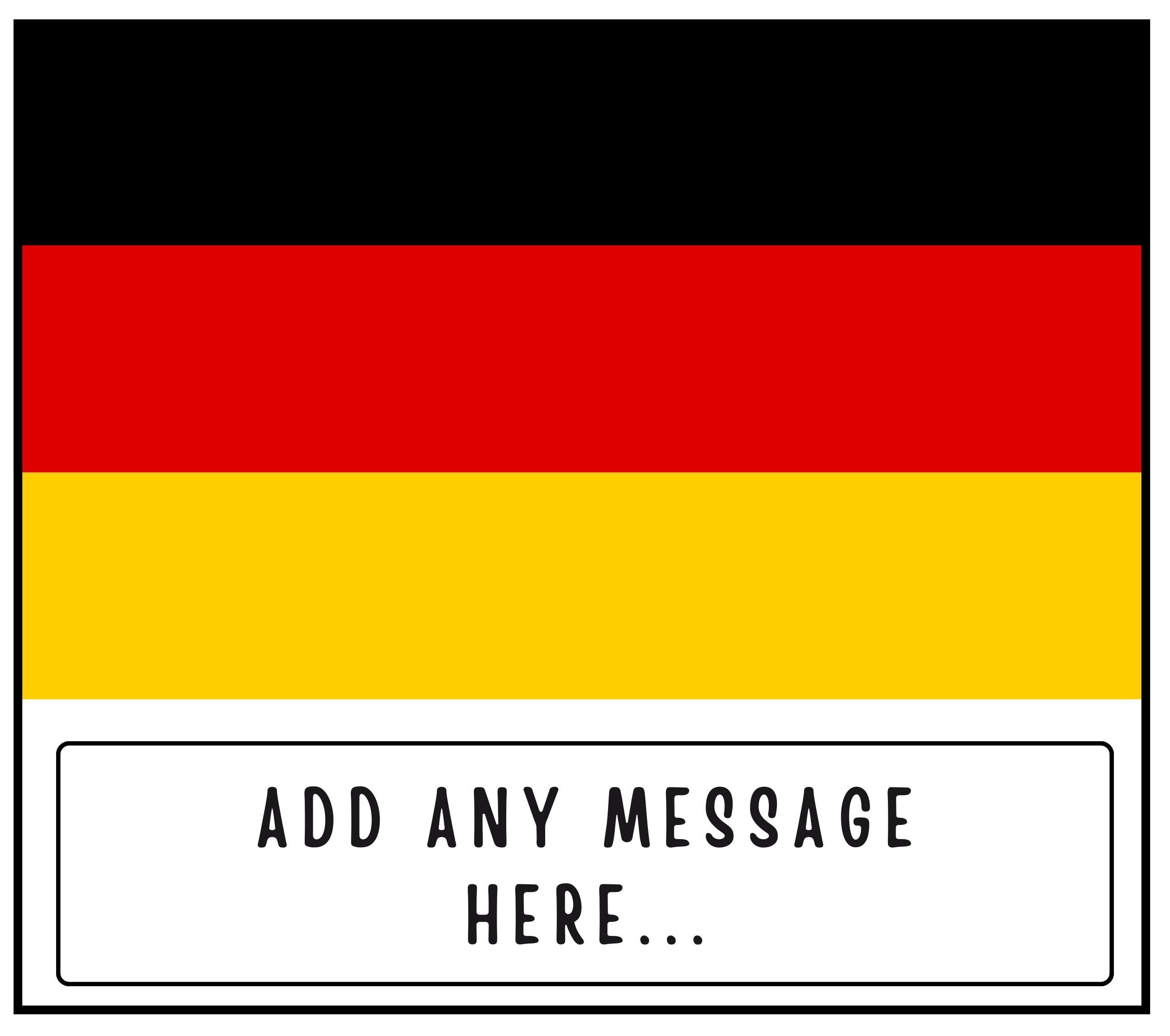 Germany Personalised Candle | German Flag Gift | German Message Gift | Germany Décor | Gift for German Friend | German Culture | German Gift Etsy