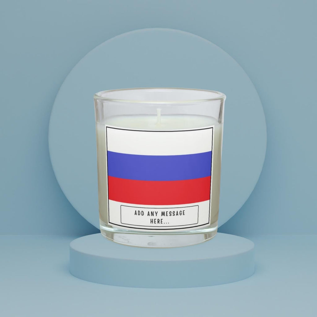 Russia Personalised Candle | Flag of Russia Gift | Russia Message Candle | Russian Gifts | Russian Culture | Missing Russia | Russia Décor Etsy