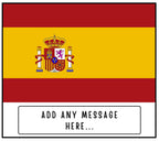 Spain Personalised Candle | Flag of Spain | Spanish Candle Gift | Spain Lover Gift | Spanish Message | Spain Birthday | Spanish Culture Gift Etsy