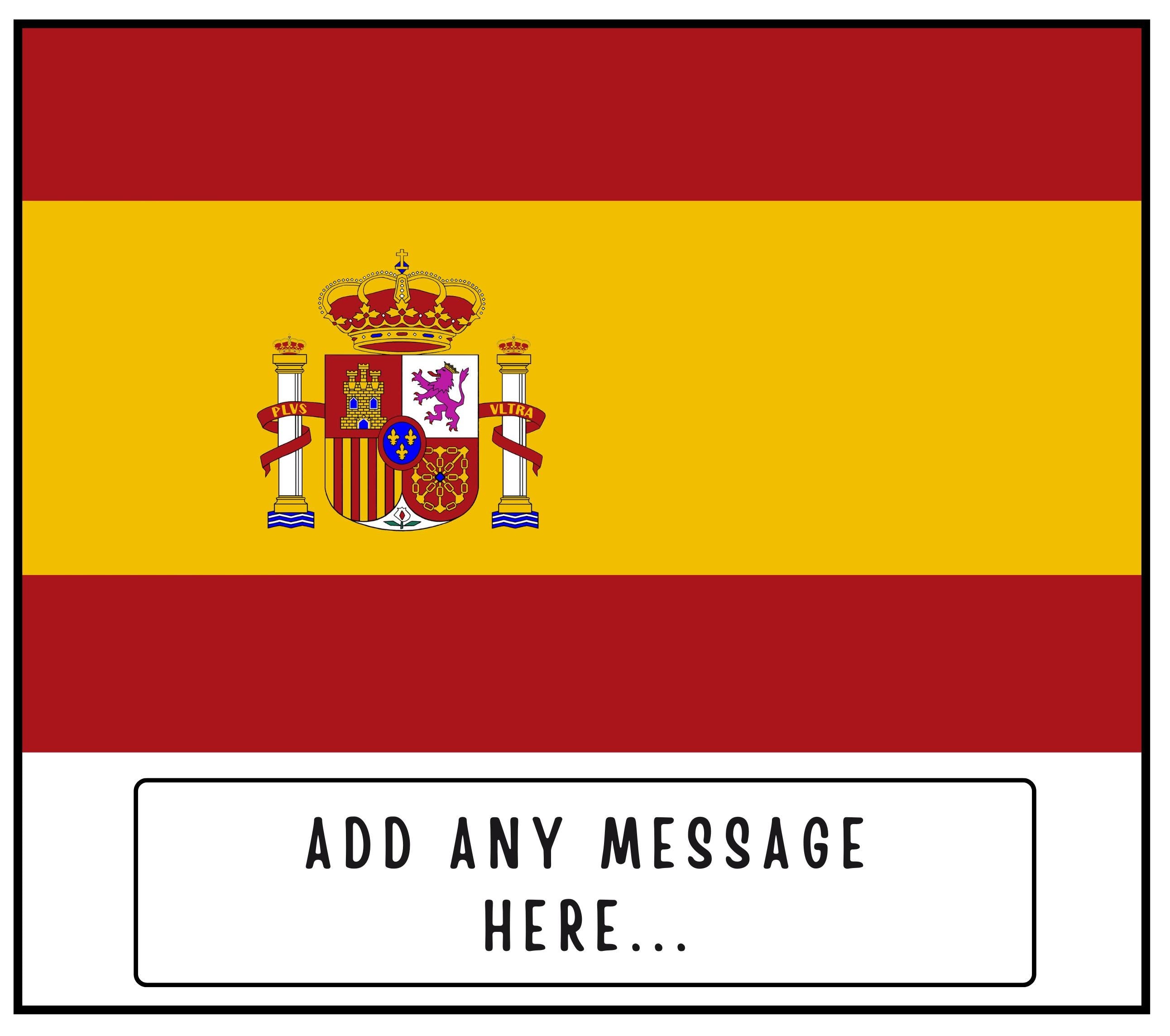 Spain Personalised Candle | Flag of Spain | Spanish Candle Gift | Spain Lover Gift | Spanish Message | Spain Birthday | Spanish Culture Gift Etsy