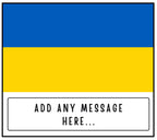 Ukraine Personalised Candle | Flag of Ukraine | Ukraine Message Candle | Gift for Ukrainian | Patriotic Ukraine Gift | Missing Ukraine Gift Etsy