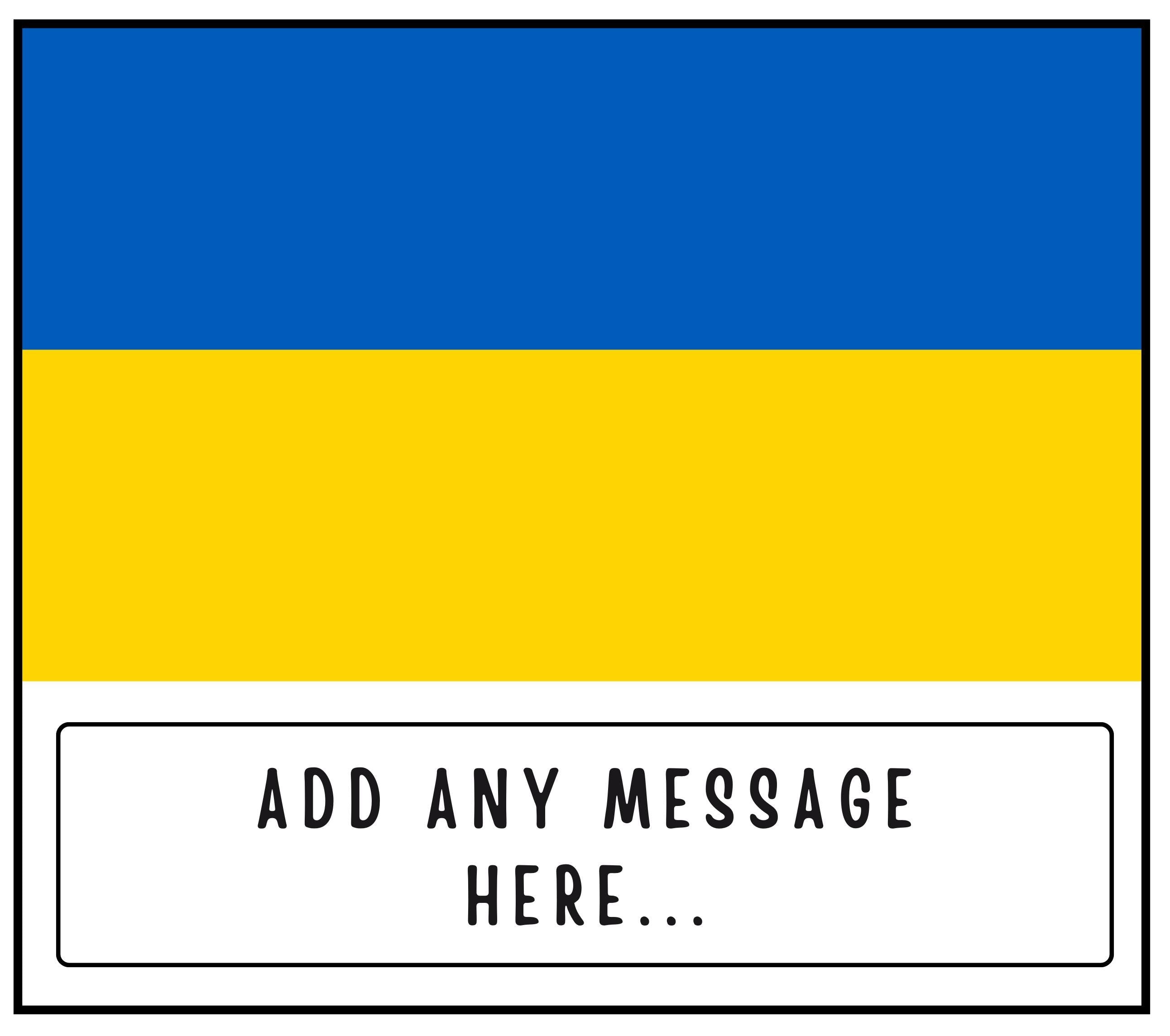 Ukraine Personalised Candle | Flag of Ukraine | Ukraine Message Candle | Gift for Ukrainian | Patriotic Ukraine Gift | Missing Ukraine Gift Etsy