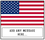 USA Personalised Candle | Flag of USA | America Message Candle | Gift for American | America Memory Gift | America Birthday | USA Christmas Etsy
