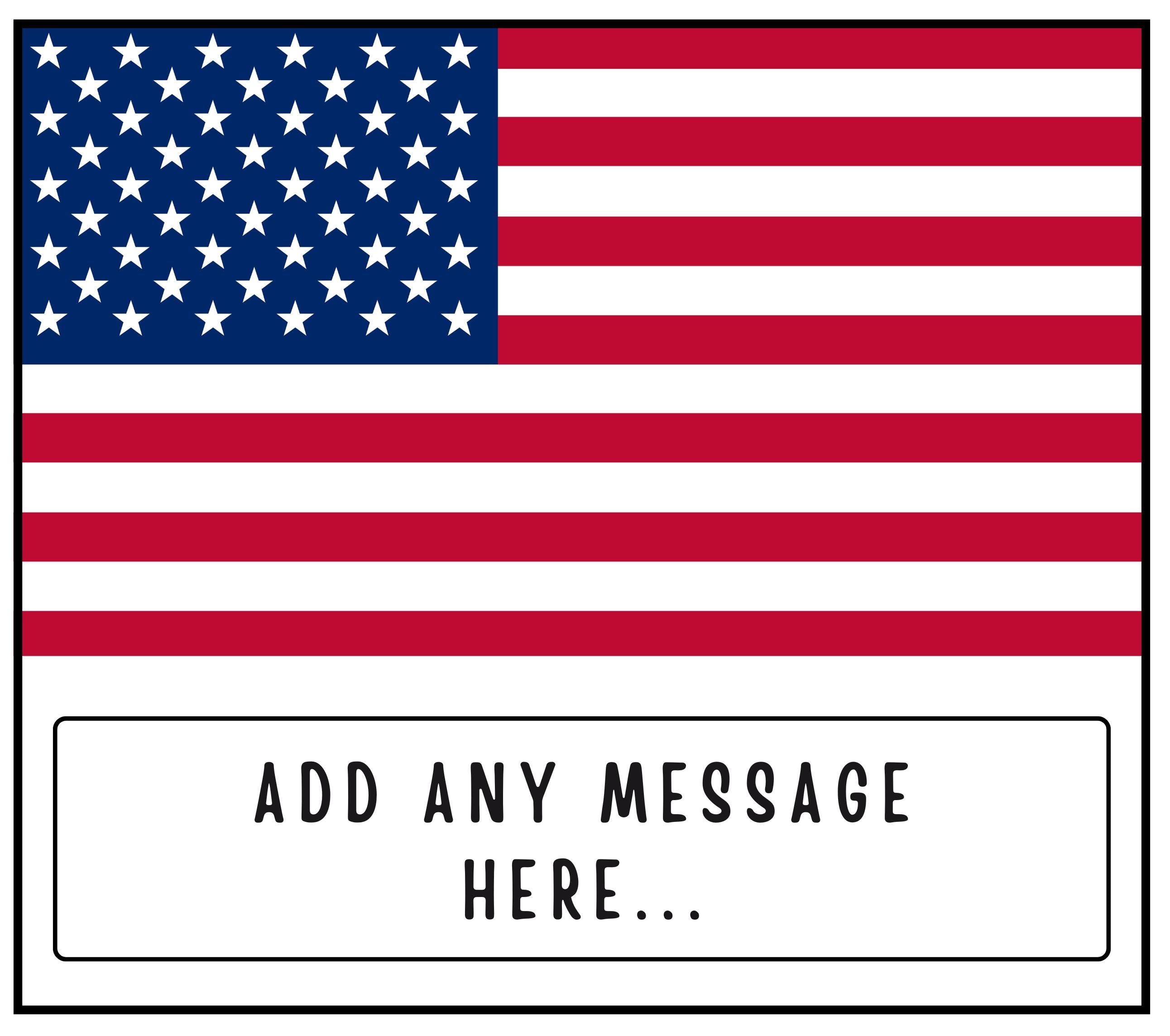 USA Personalised Candle | Flag of USA | America Message Candle | Gift for American | America Memory Gift | America Birthday | USA Christmas Etsy