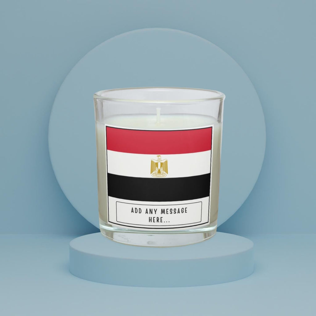 Egypt Personalised Candle | Flag of Egypt Gift | Gift for Egyptian | Egypt Message Candle | Egypt Home Décor | Patriotic Egypt Candle Gift Etsy