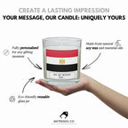 Egypt Personalised Candle | Flag of Egypt Gift | Gift for Egyptian | Egypt Message Candle | Egypt Home Décor | Patriotic Egypt Candle Gift Etsy