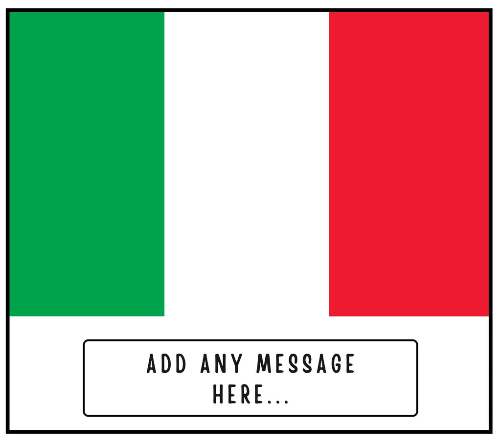 Italy Personalised Candle | Flag of Italy | Gift for Italian | Missing Italy Gift | Italian Home Décor | Italy Message Gift | Italy Candle Etsy
