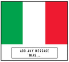 Italy Personalised Candle | Flag of Italy | Gift for Italian | Missing Italy Gift | Italian Home Décor | Italy Message Gift | Italy Candle Etsy