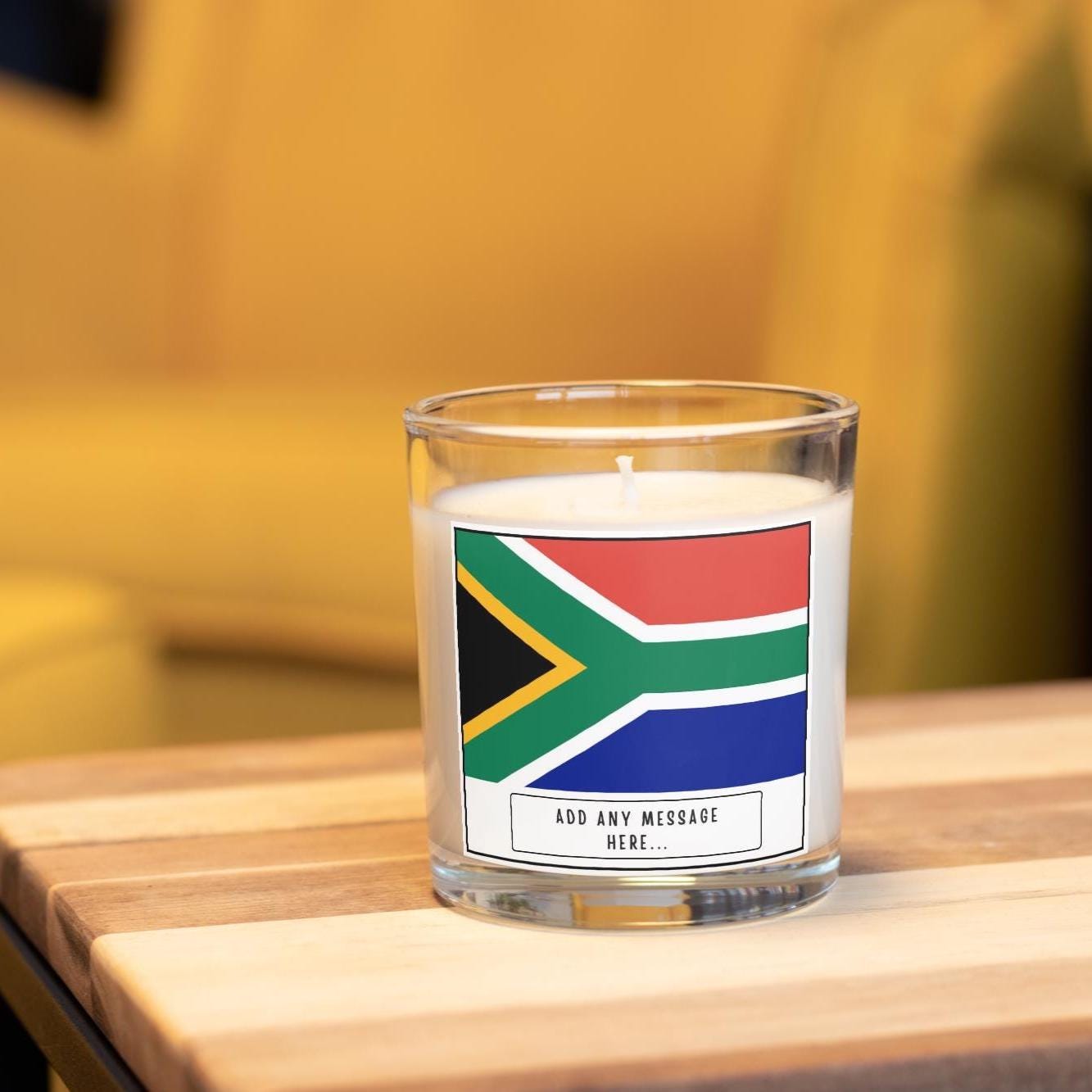 South Africa Personalised Candle | Flag of South Africa | Gift for South African | South Africa Home Décor | South Africa Custom Candle Gift Etsy