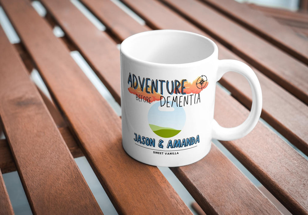 Personalised Adventure Before Dementia Mug | Custom Photo Motorhome Gift | Campervan Coffee Cup | Funny Vanlife Present Etsy