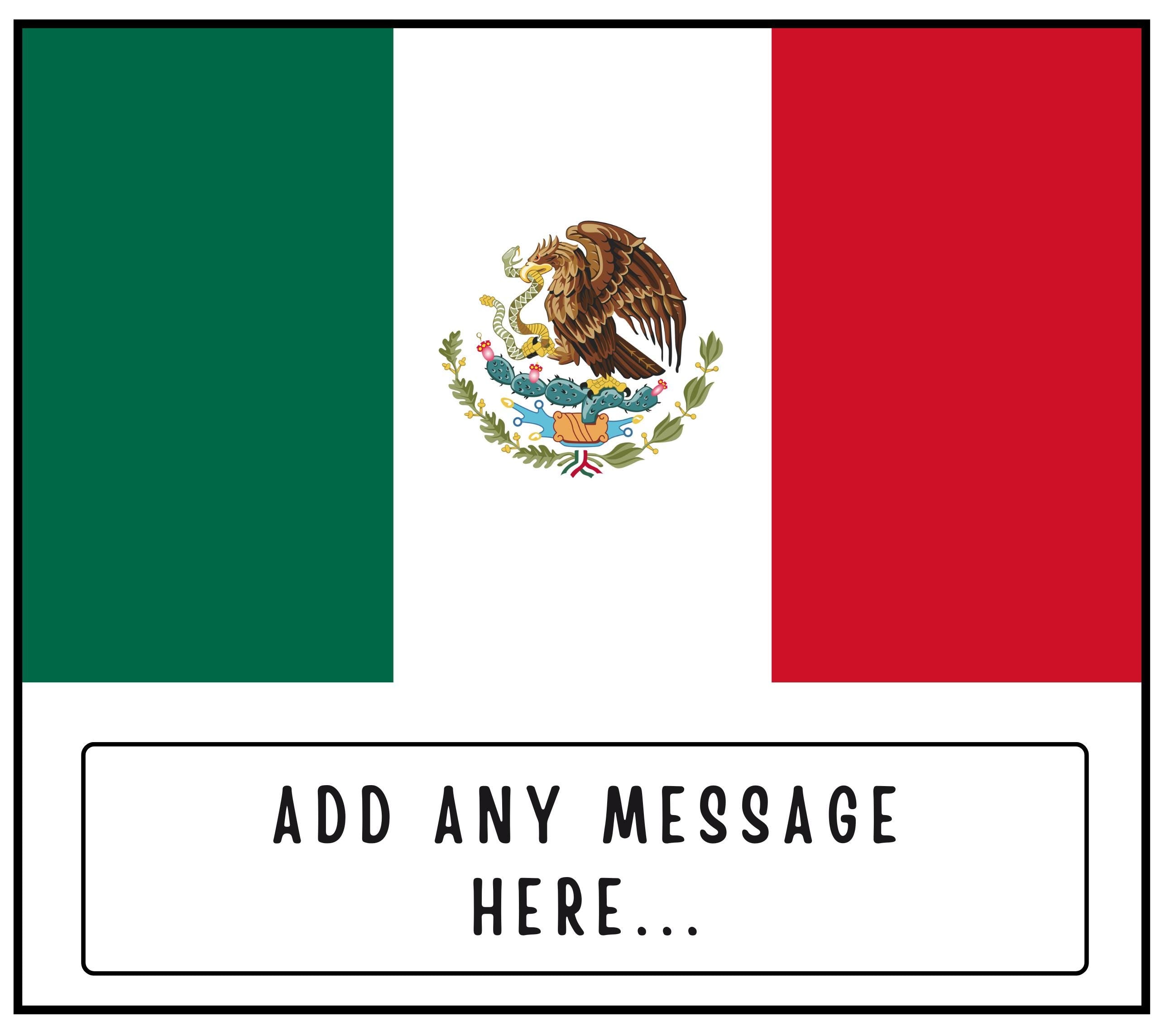 Mexico Personalised Candle | Mexican Flag | Custom Message Mexican Gift | Mexico Heritage Gift | Mexican Home Décor | Mexico Culture Candle Etsy