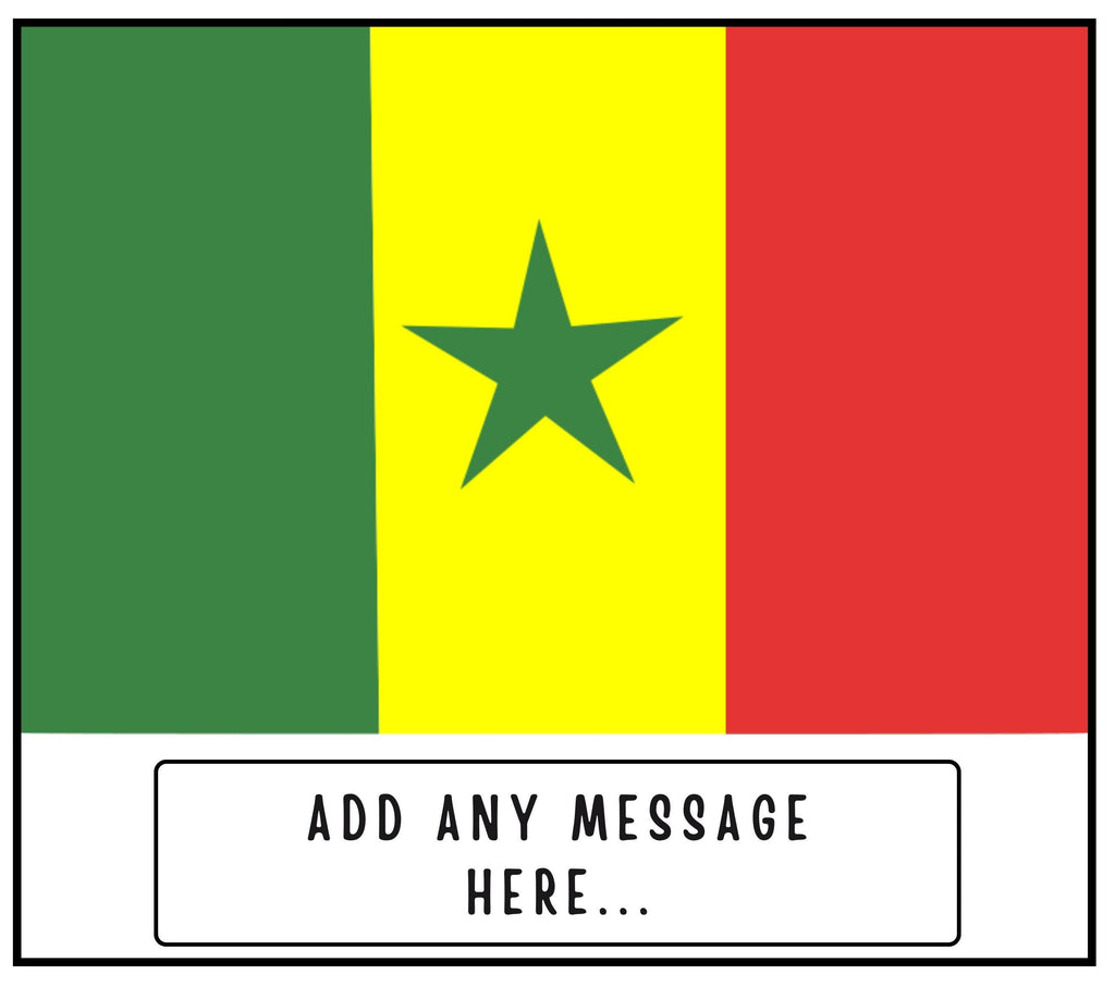 Senegal Personalised Candle | Flag of Senegal | Gift for Senegalese Friend | Senegal Home Décor | Custom Senegal Gift | Personalised Message Etsy