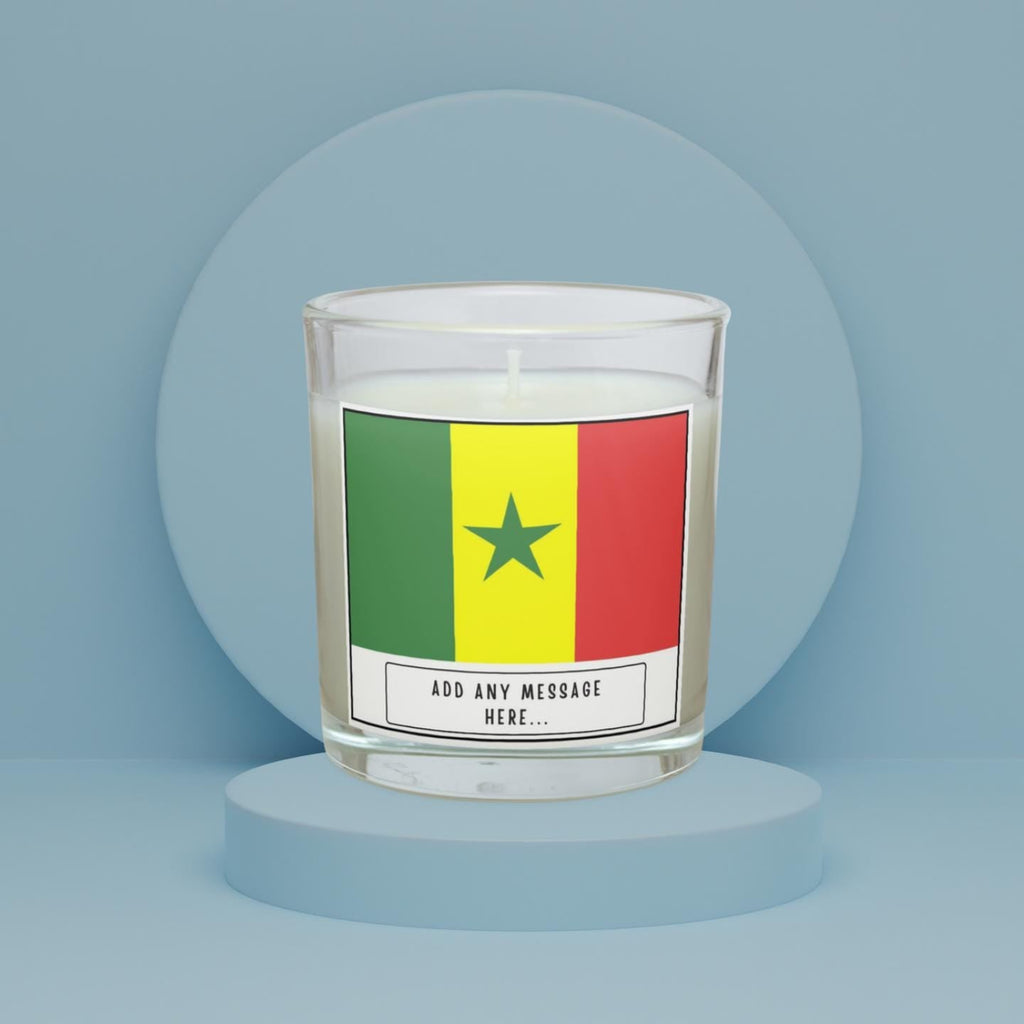 Senegal Personalised Candle | Flag of Senegal | Gift for Senegalese Friend | Senegal Home Décor | Custom Senegal Gift | Personalised Message Etsy