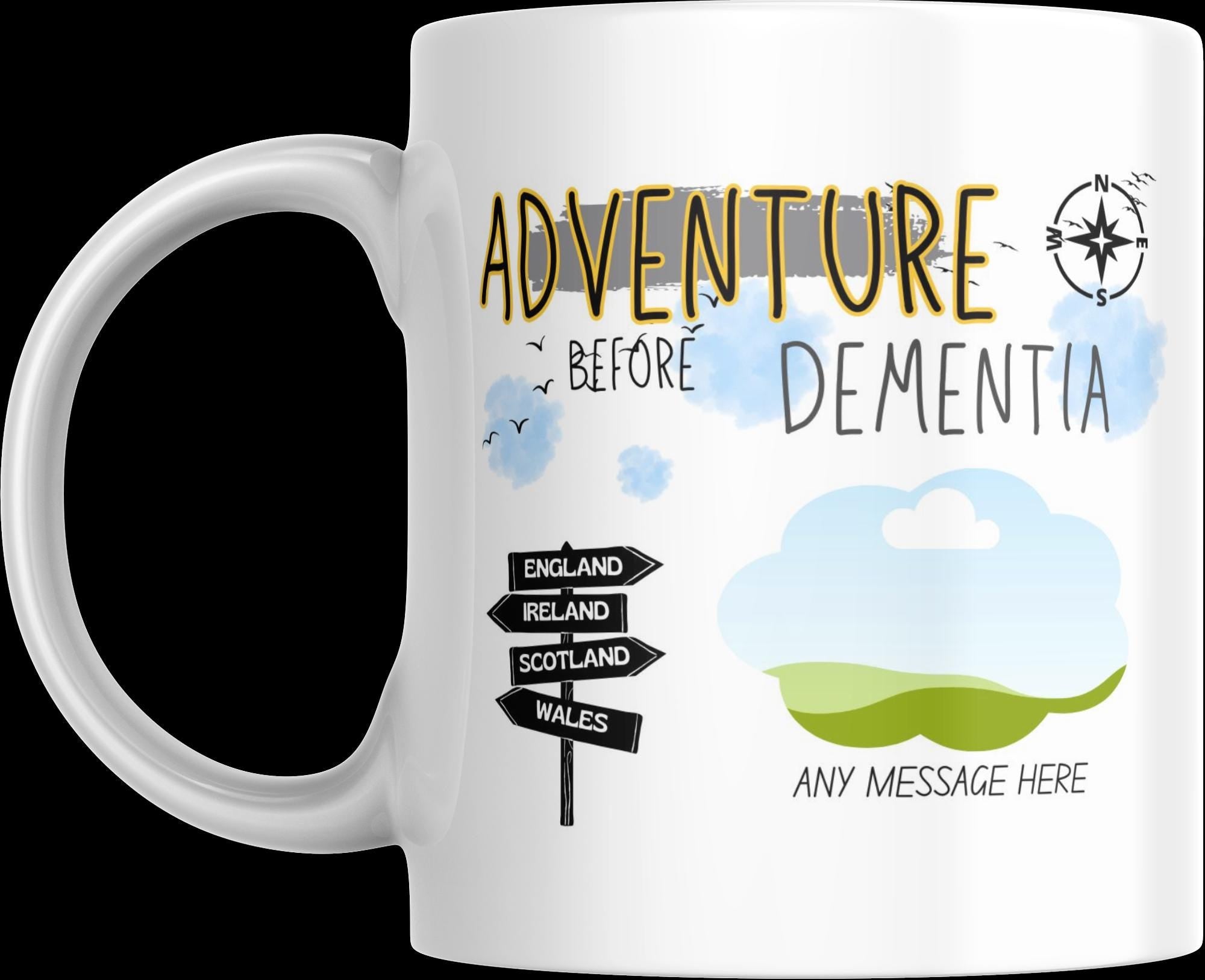 Personalised Adventure Before Dementia Mug | Custom Photo Motorhome Gift | Funny Vanlife Present | UK Travel Mug | Campervan Coffee Cup Etsy