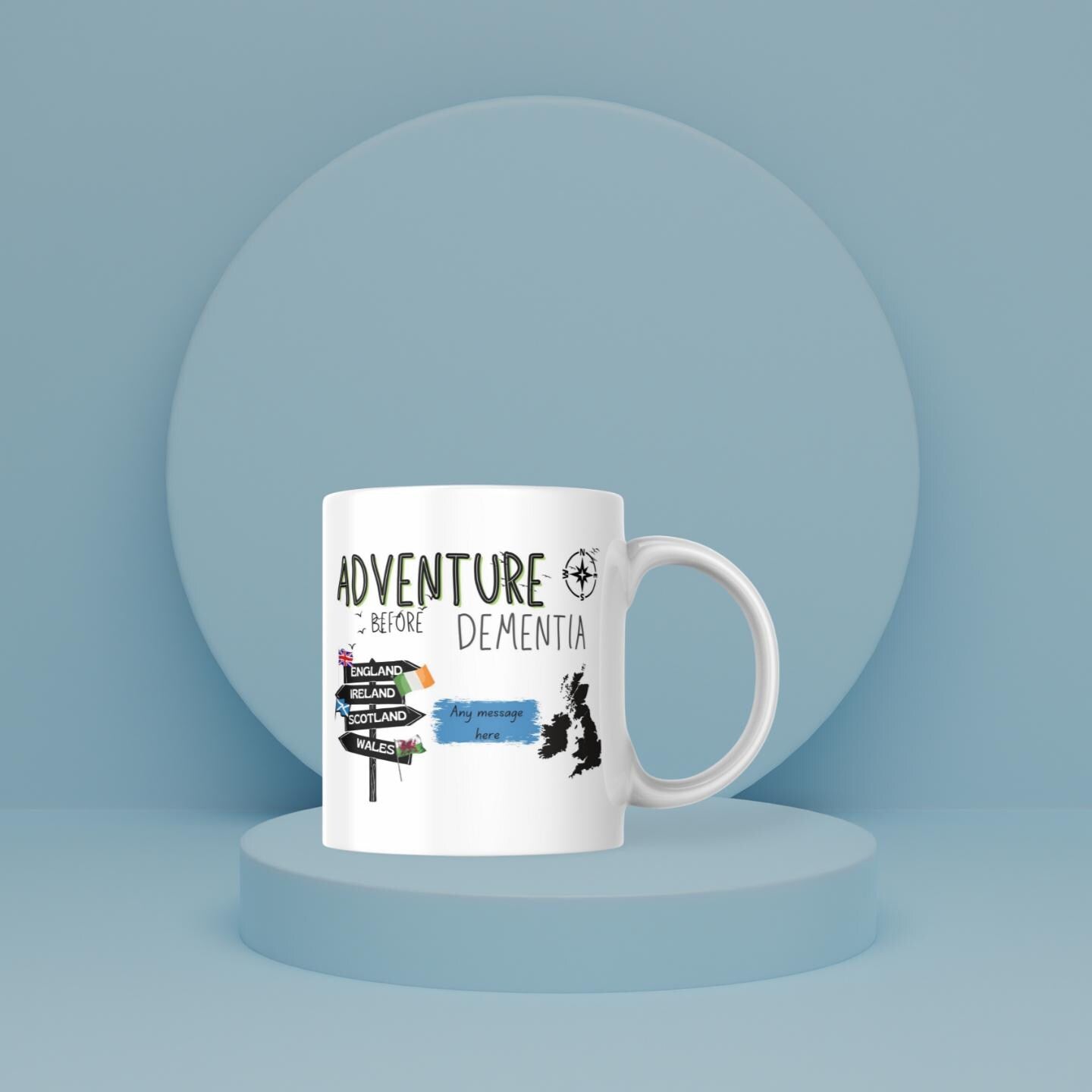 Adventure Before Dementia Mug | Personalised Motorhome Gift | Funny Vanlife Present | UK Travel Mug | Caravan Coffee Cup | Custom Message Etsy