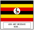 Uganda Personalised Candle | Flag of Uganda | Ugandan Flag Gift | Gift for Ugandan | Uganda Home Décor | Ugandan Culture Gift | Custom Gift Etsy