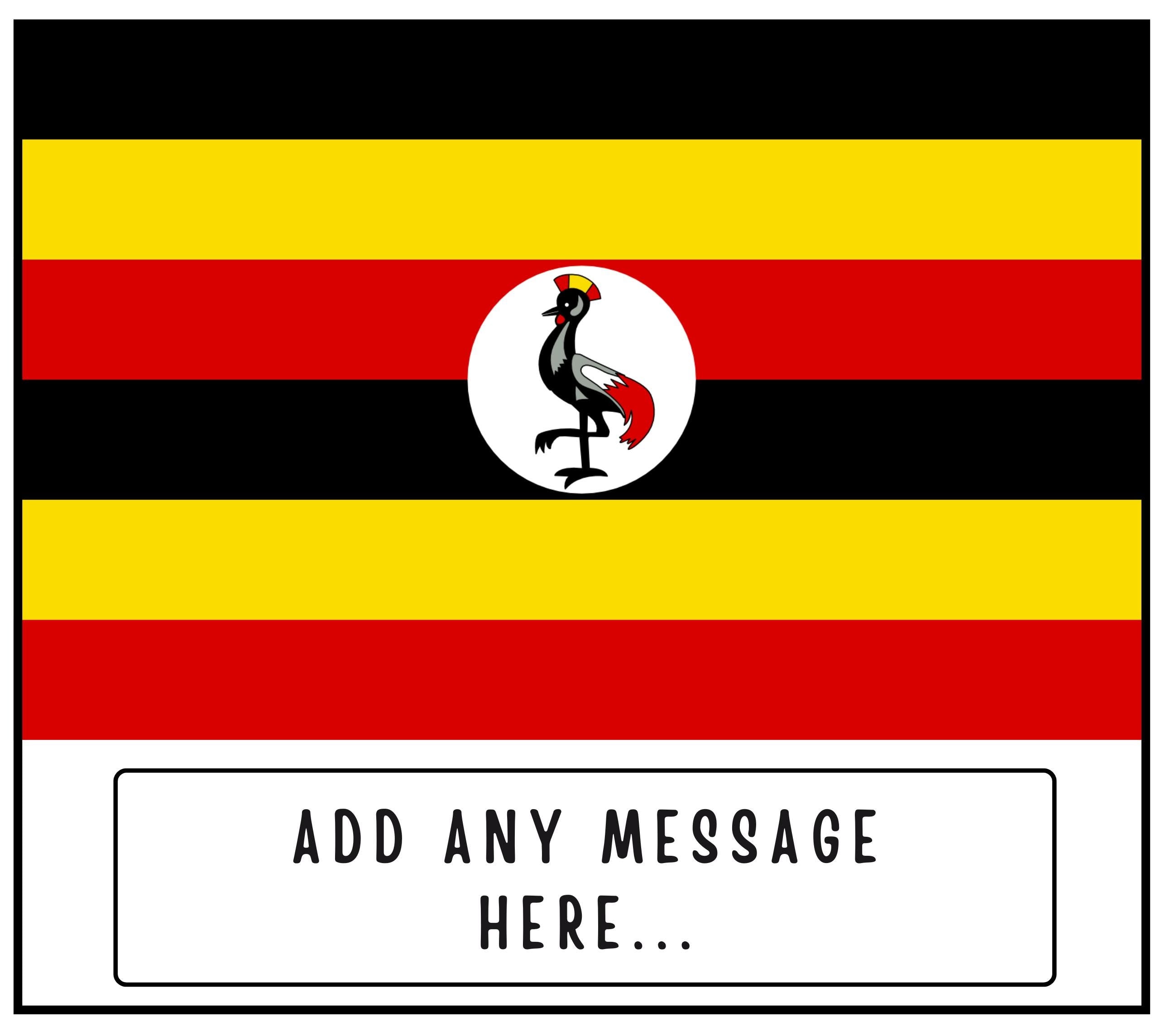 Uganda Personalised Candle | Flag of Uganda | Ugandan Flag Gift | Gift for Ugandan | Uganda Home Décor | Ugandan Culture Gift | Custom Gift Etsy