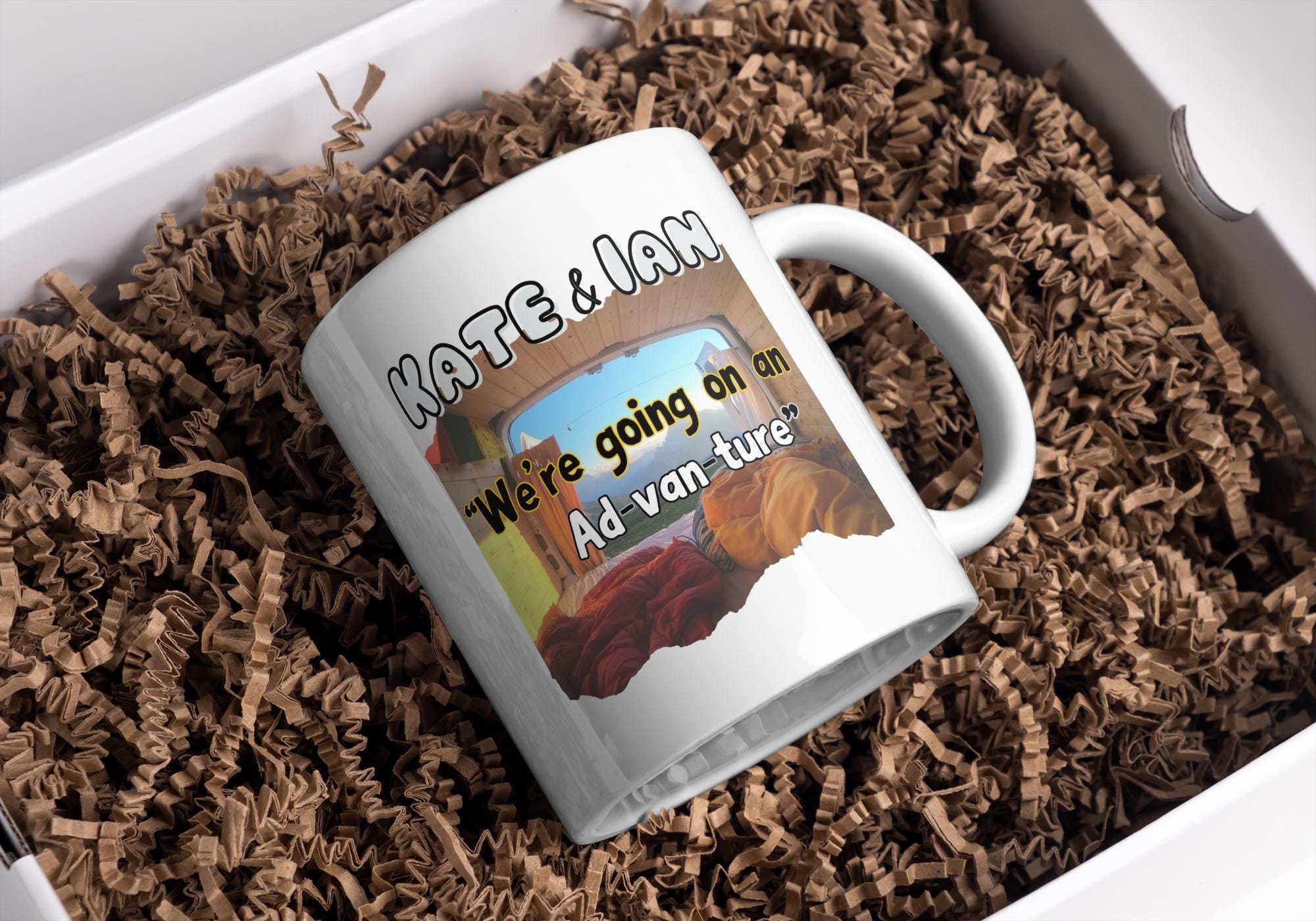 Personalised AdVanTure Mug | Custom Campervan Gift | Funny Vanlife Present | Scenic Travel Mug | Motorhome Cup | Caravan Gift Etsy
