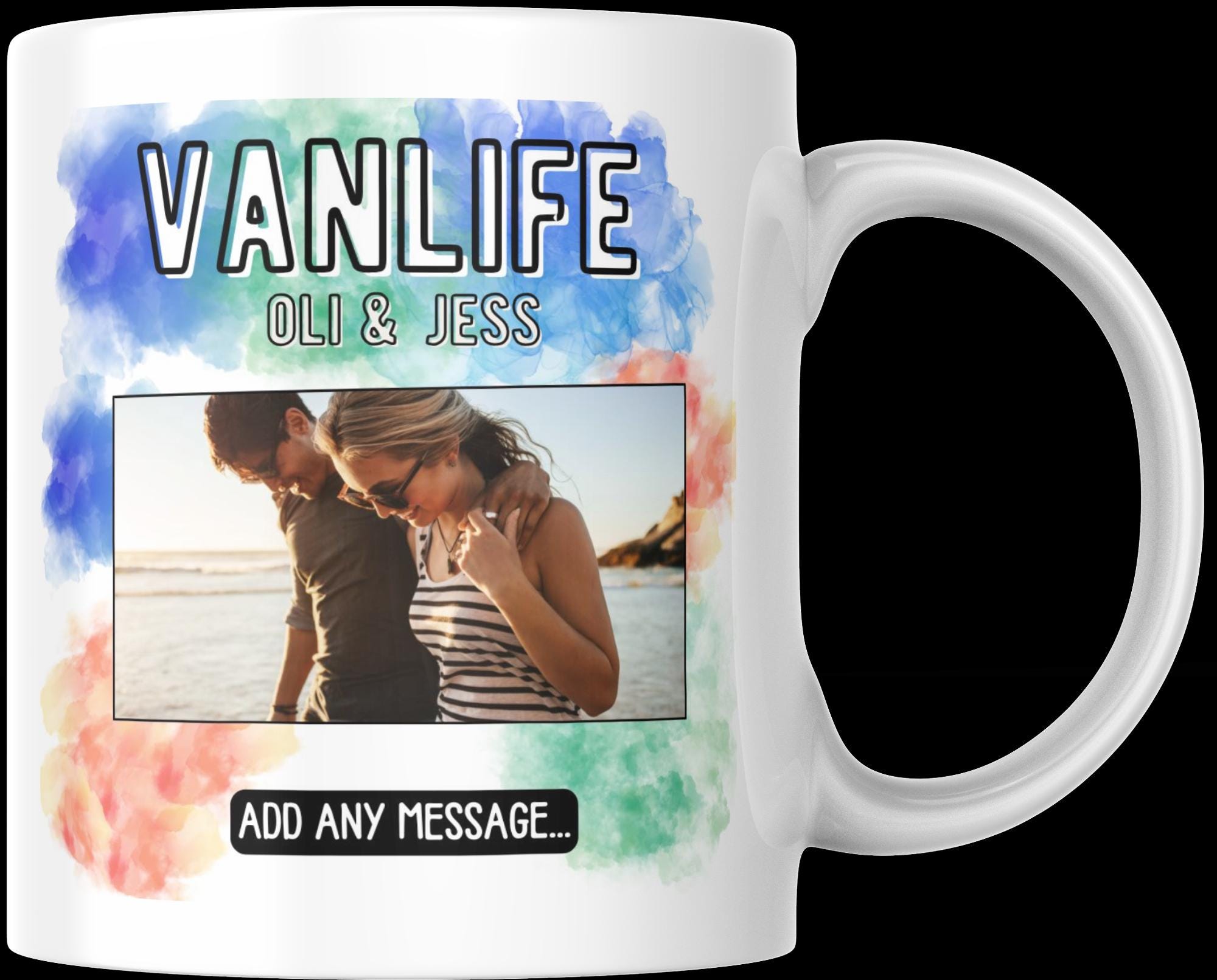 Personalised Vanlife Mug with Photo | Custom Campervan Gift | Upload Your Own Image | Funny Travel Cup | Motorhome | Camping | Road Trip Etsy
