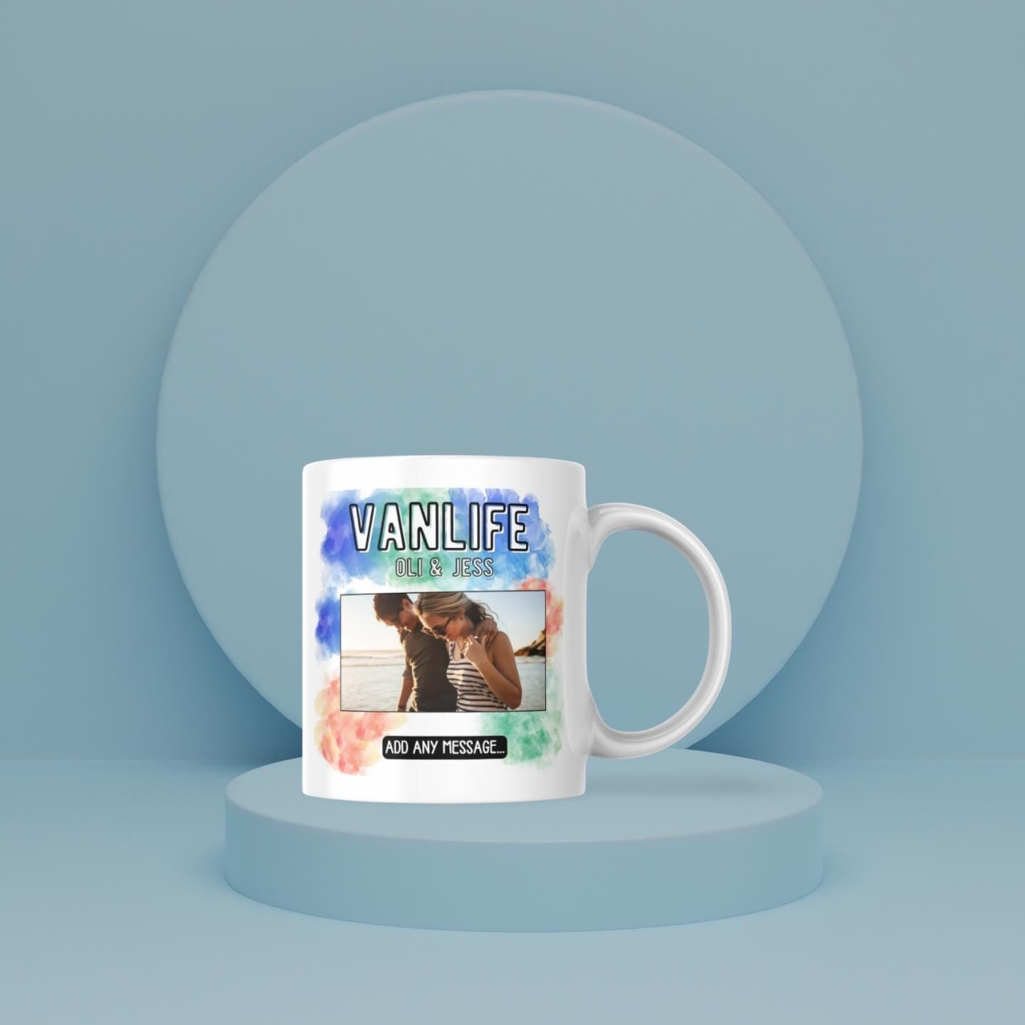 Personalised Vanlife Mug with Photo | Custom Campervan Gift | Upload Your Own Image | Funny Travel Cup | Motorhome | Camping | Road Trip Etsy