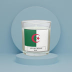 Algeria Personalised Candle | Flag of Algeria | Gift for Algerian | Algerian Flag | Algerian Home Décor | Algerian Culture | Algeria Message Etsy
