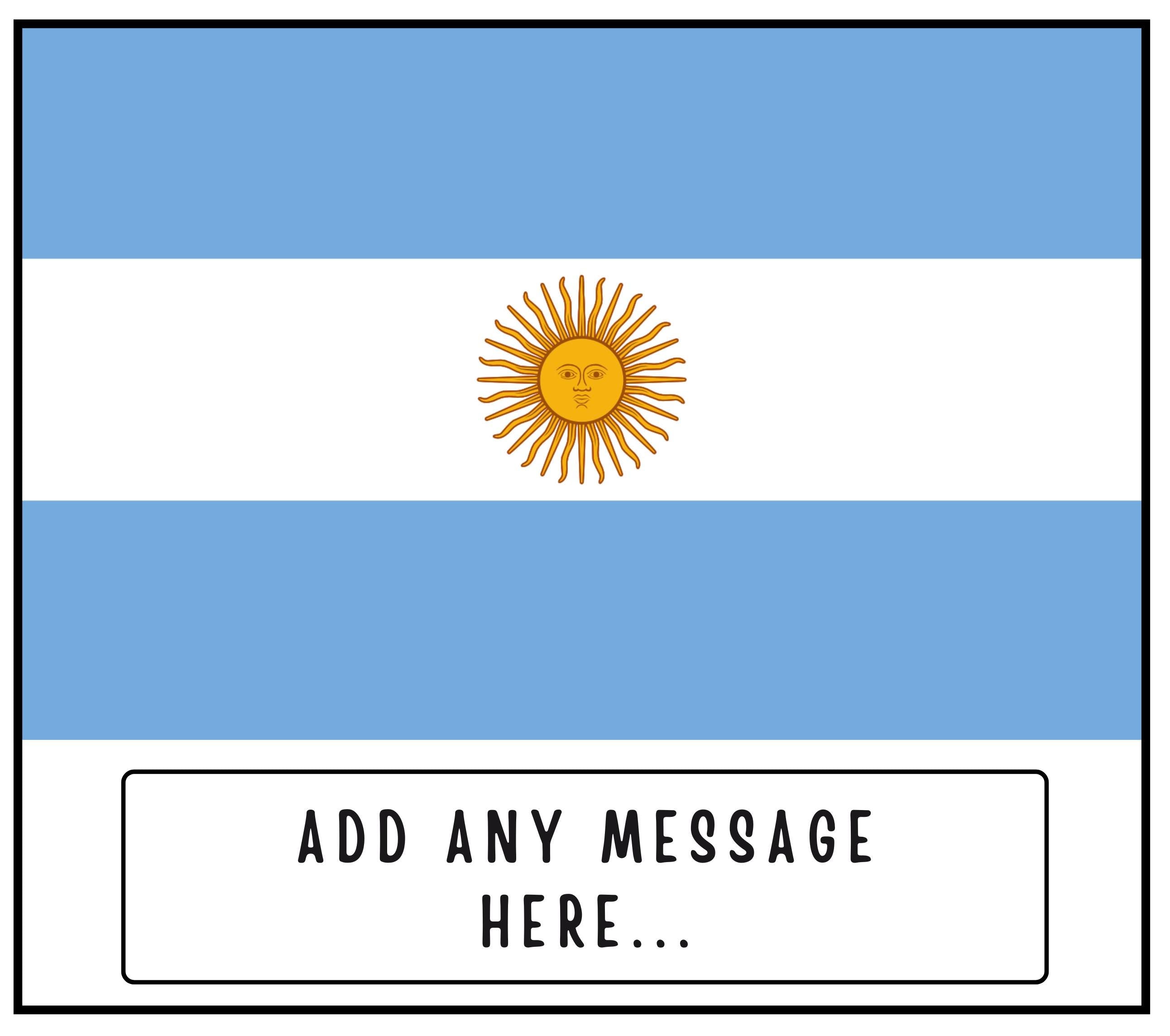 Argentina Personalised Candle | Flag of Argentina | Gift for Argentinian | Argentinian Home Décor | Argentinian Flag | Custom Argentina Gift Etsy