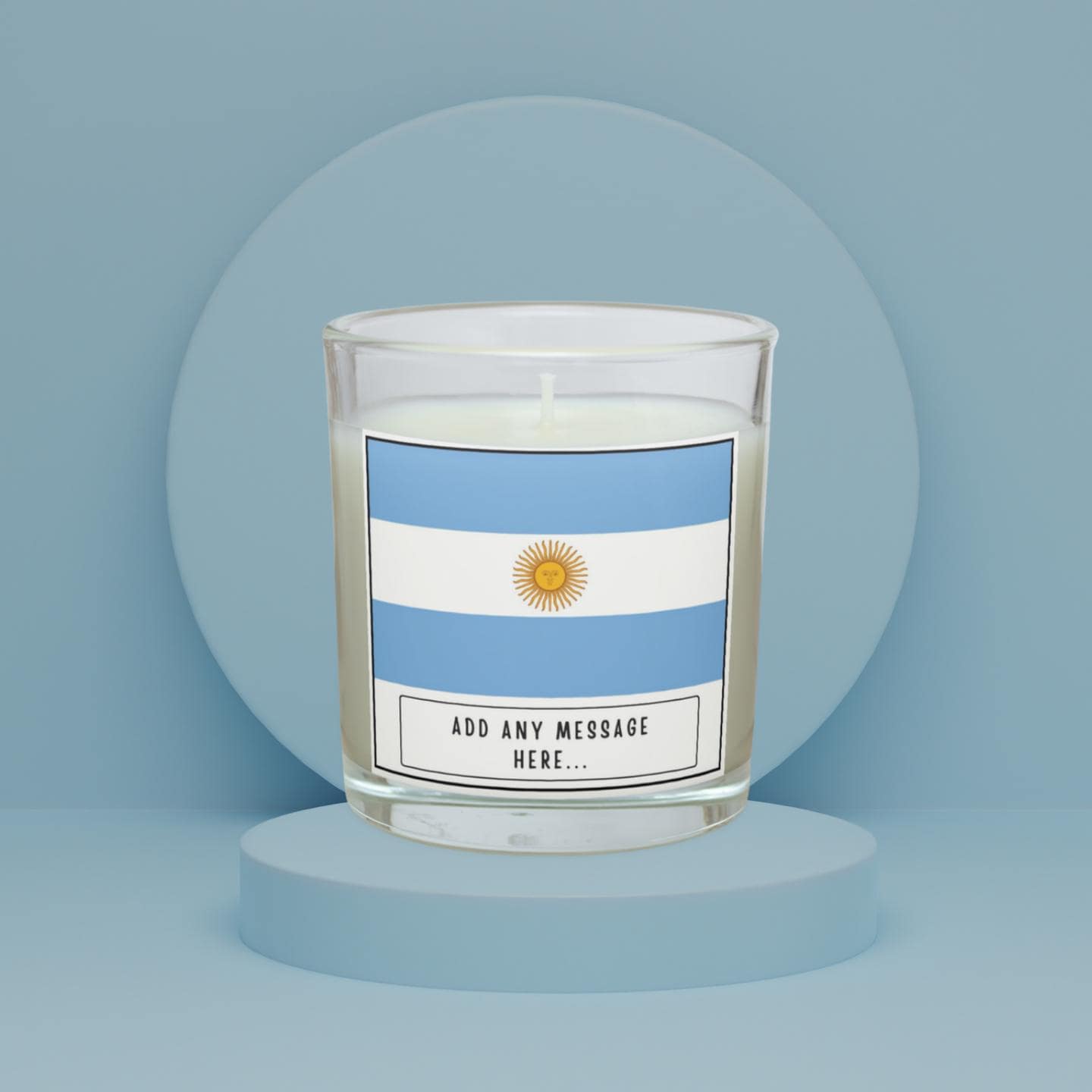 Argentina Personalised Candle | Flag of Argentina | Gift for Argentinian | Argentinian Home Décor | Argentinian Flag | Custom Argentina Gift Etsy