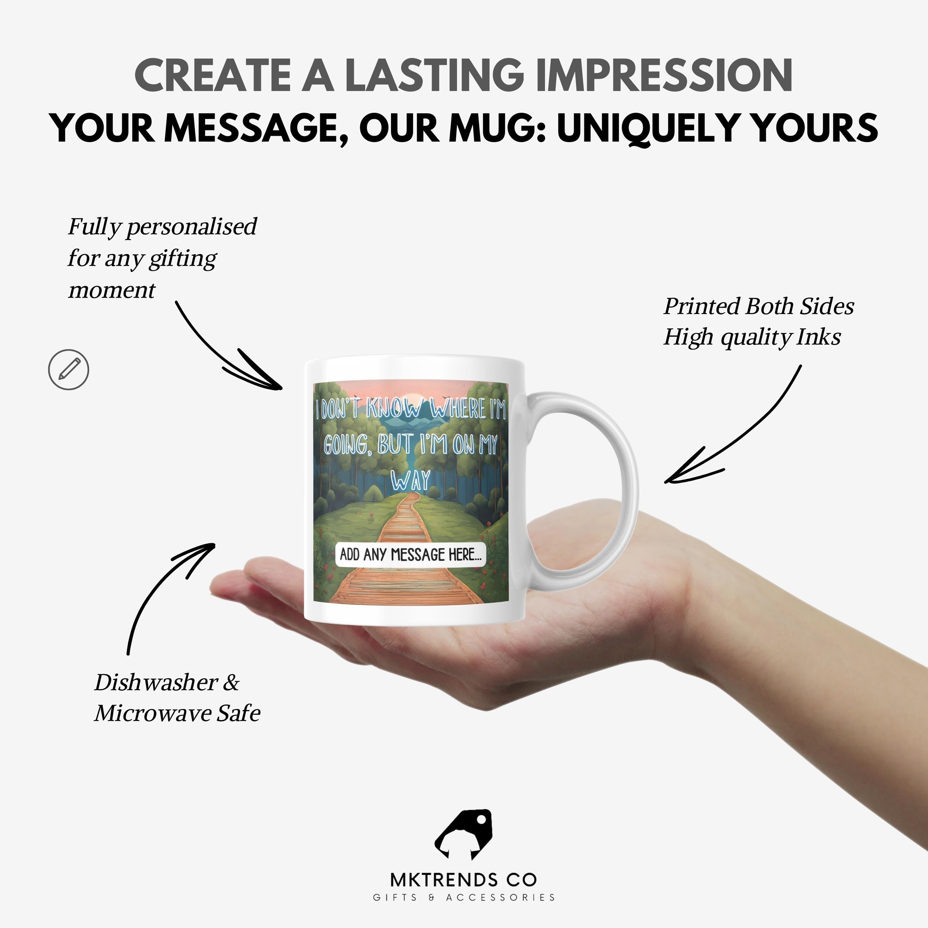 Personalised Vanlife Mug | Scenic Forest Travel Cup | Funny Camper Gift | Custom Message | UK Motorhome Present | Novelty Travellers Gift Etsy