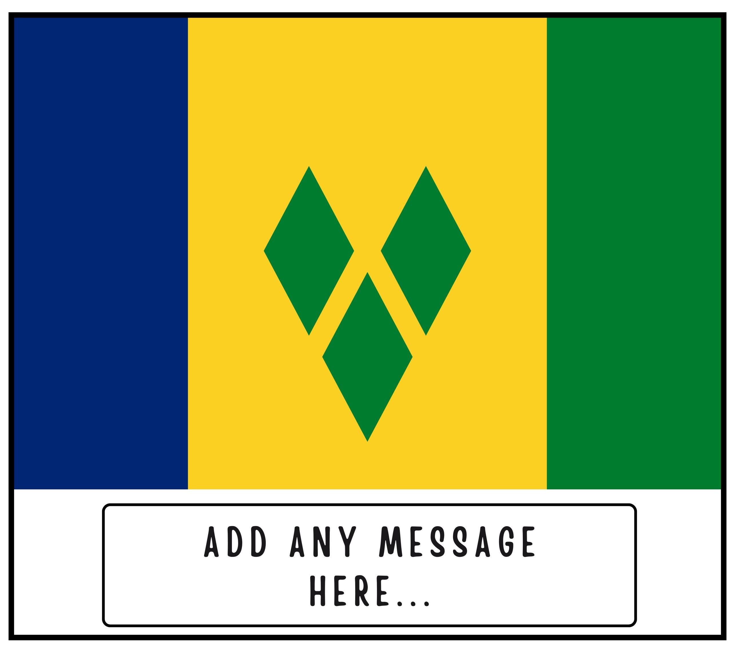 Saint Vincent and the Grenadines Custom Candle | Flag of Saint Vincent and the Grenadines | Custom Saint Vincent and the Grenadines Gift Etsy