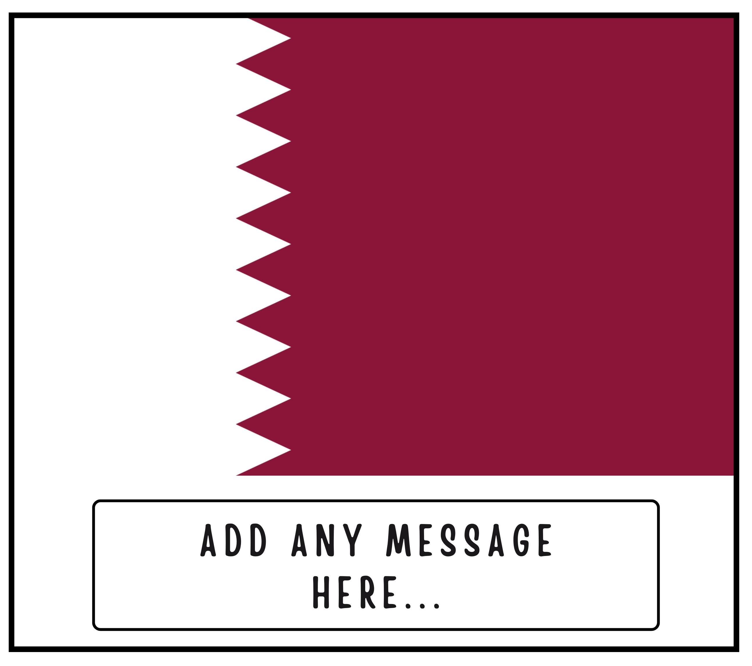 Qatar Personalised Candle | Flag of Qatar | Qatari Flag Message Gift | Custom Gift for Qatari | Qatar Home Décor | Qatari Heritage Gift Etsy