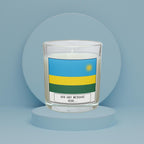 Rwanda Personalised Candle | Flag of Rwanda | Rwandan Flag Gift | Custom Rwandan Message Candle | Rwanda Heritage Gift | Rwandan Home Décor Etsy