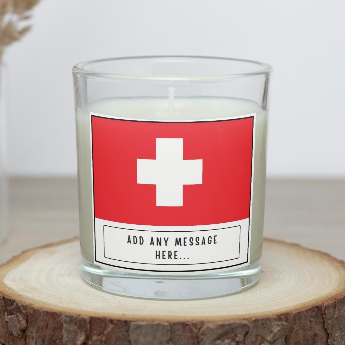Switzerland Personalised Candle | Flag of Switzerland Gift | Swiss Flag | Custom Swiss Gift | Swiss Home Décor | Switzerland Heritage Gift Etsy