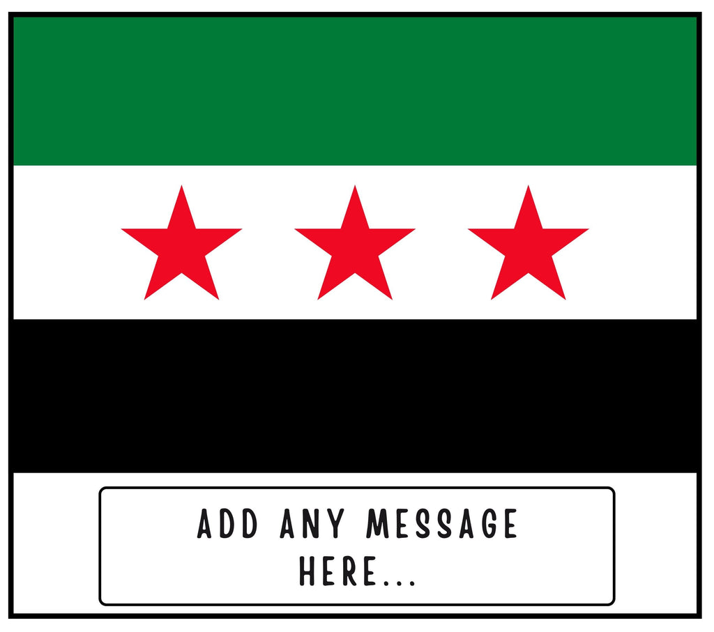 Syria Personalised Candle | Syrian Heritage Gift | Flag of Syria | Syrian Flag Candle | Custom Gift for Syrian | Syrian Home Décor Candle Etsy