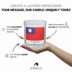 Taiwan Personalised Candle | Flag of Taiwan Gift | Taiwanese Flag Candle | Gift for Taiwanese | Custom Taiwan Gift | Taiwanese Home Décor Etsy