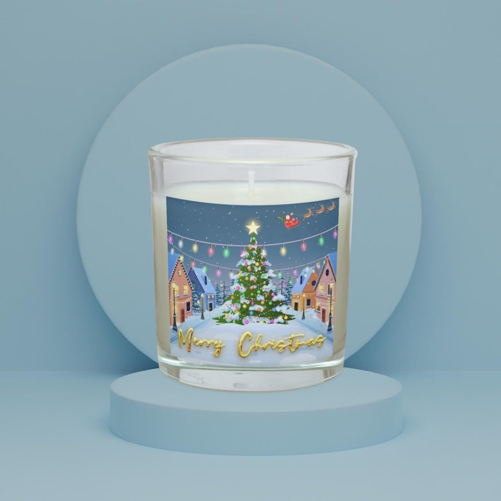 Christmas Village Scene Personalised Candle | Christmas Gifts | Winter Wonderland Candle | Festive Christmas Decoration | Any Message Gift Etsy
