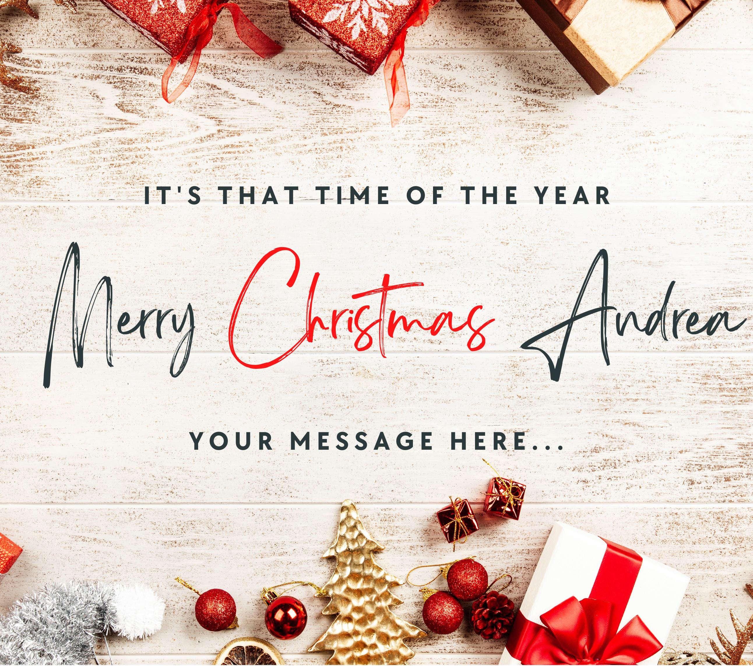 Merry Christmas Name Personalised Candle | Festive Custom Message Gift | Secret Santa Gifts | Christmas Countdown Candle | Christmas Message Etsy