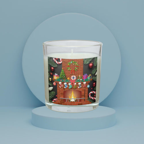 Christmas Fire Cosy Scene Personalised Candle | Christmas Gifts | Festive Decorations | Christmas Party | Winter Wonderland Candle Christmas Etsy