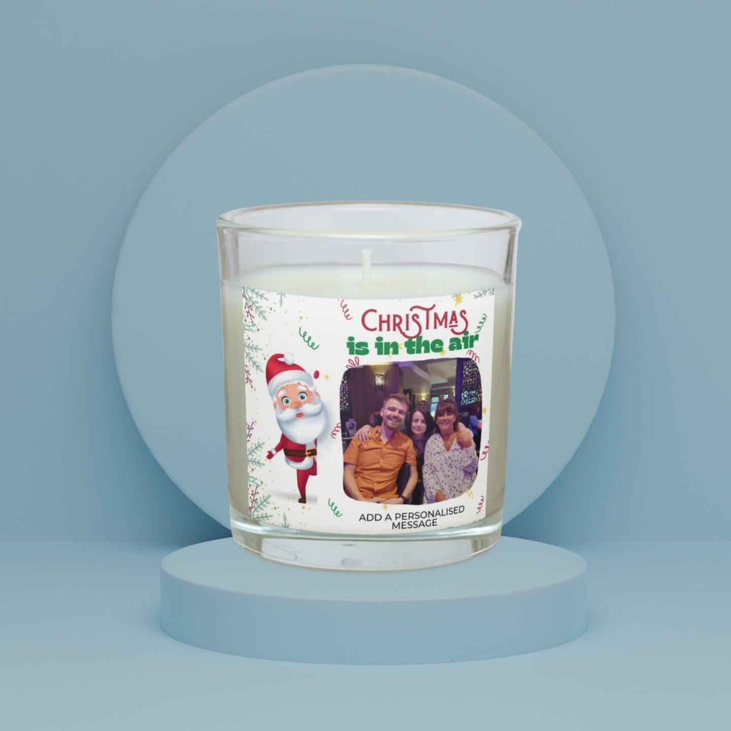 Merry Christmas Photo Personalised Candle | Christmas Photo Gifts | Christmas Photo Candle | Xmas Photo Message Gift | Christmas Countdown Etsy
