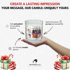 Merry Christmas Photo Personalised Candle | Christmas Photo Gifts | Christmas Photo Candle | Xmas Photo Message Gift | Christmas Countdown Etsy